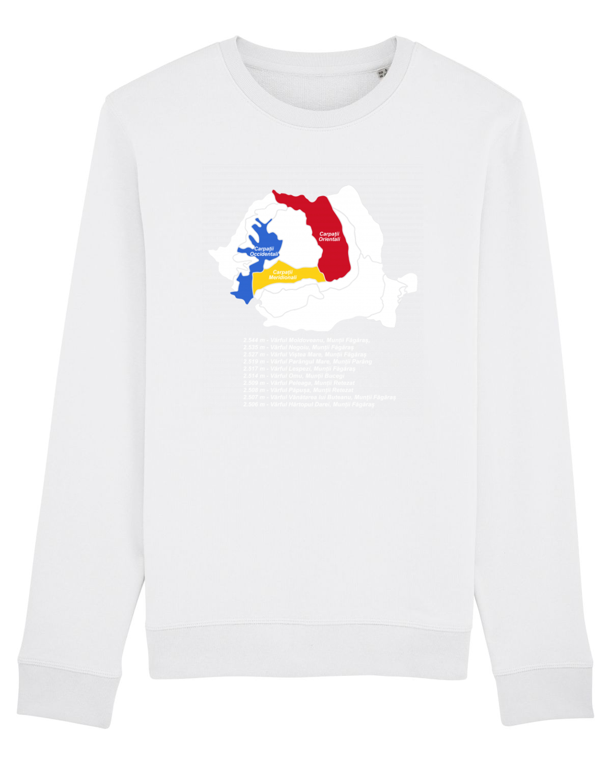 Bluză mânecă lungă Unisex Rise White