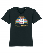 CAT MOM Tricou mânecă scurtă guler V Bărbat Presenter