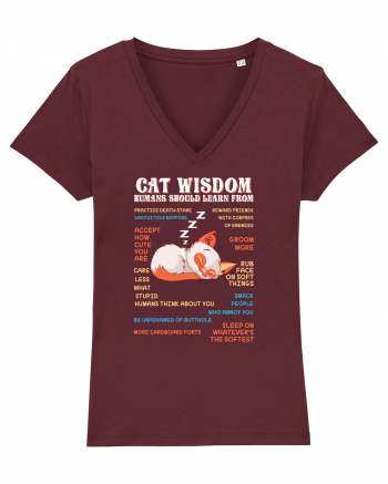 CAT WISDOM Burgundy