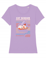 CAT WISDOM Tricou mânecă scurtă guler larg fitted Damă Expresser