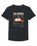 CAT WISDOM Tricou mânecă scurtă guler larg Bărbat Skater