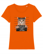 KITTY BAD Tricou mânecă scurtă guler larg fitted Damă Expresser