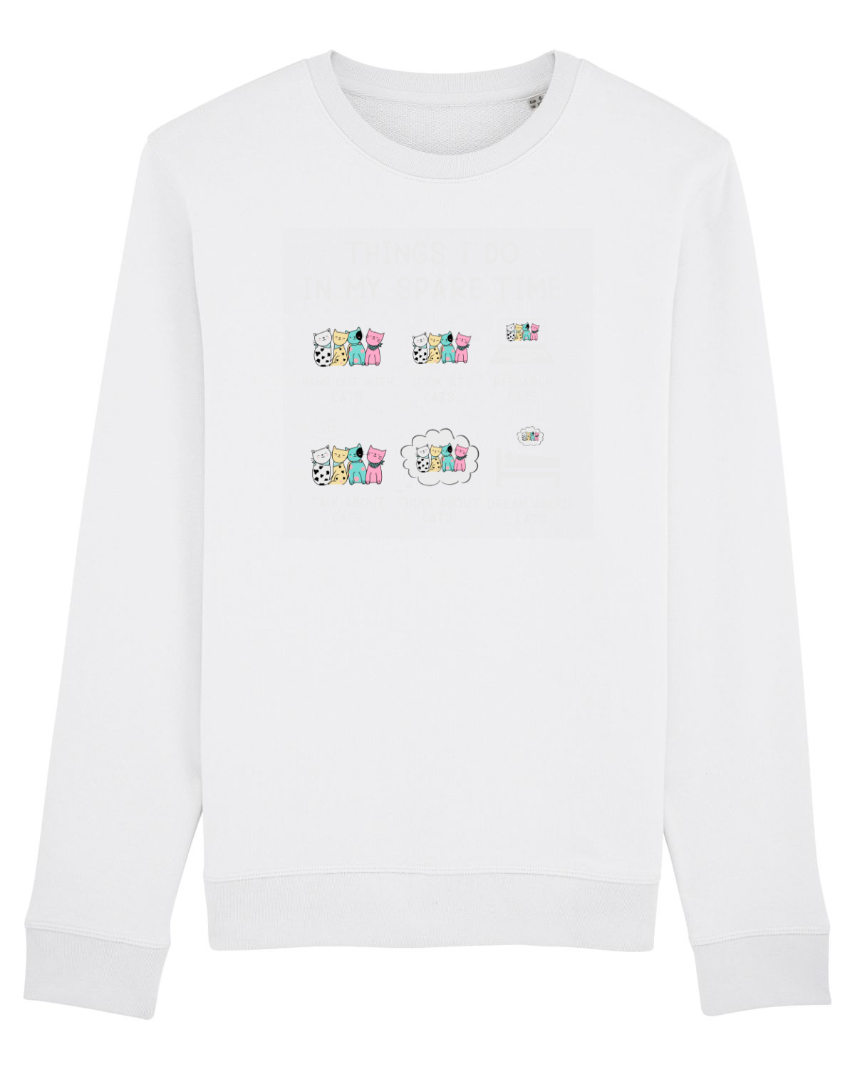 Bluză mânecă lungă Unisex Rise White