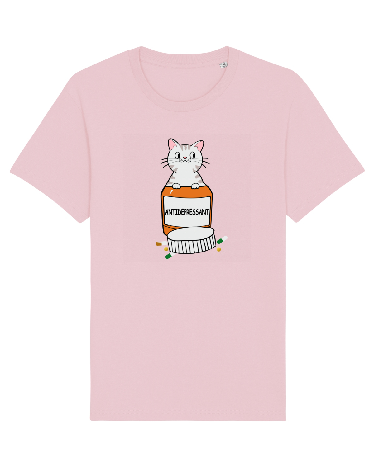 Tricou mânecă scurtă Unisex Rocker Cotton Pink