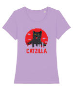 CATZILLA Tricou mânecă scurtă guler larg fitted Damă Expresser