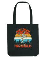 Merry Drunk I'm Christmas Funny Drunk Skeleton Sacoșă textilă
