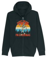 Merry Drunk I'm Christmas Funny Drunk Skeleton Hanorac cu fermoar Unisex Connector