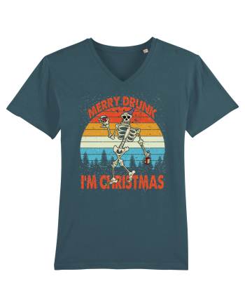 Merry Drunk I'm Christmas Funny Drunk Skeleton Stargazer