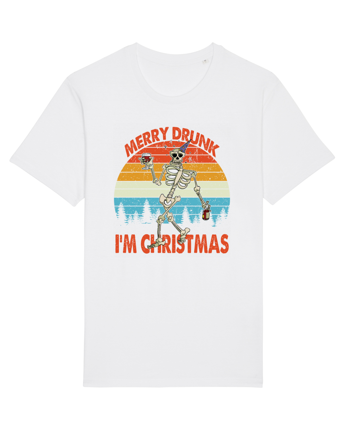 Tricou mânecă scurtă Unisex Rocker White
