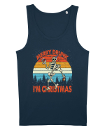 Merry Drunk I'm Christmas Funny Drunk Skeleton Maiou Bărbat Runs