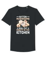 Button mushrooms small but mighty in the kitchen Tricou mânecă scurtă guler larg Bărbat Skater