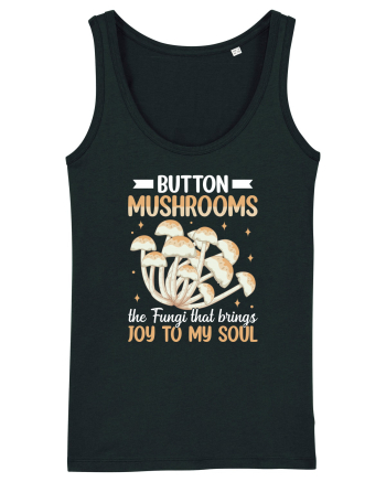 Button mushrooms the fungi that brings joy to my soul Black