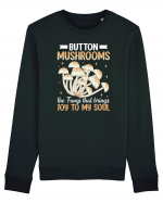 Button mushrooms the fungi that brings joy to my soul Bluză mânecă lungă Unisex Rise