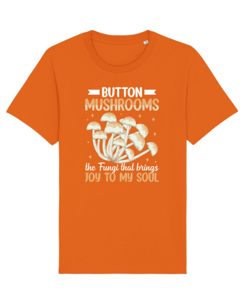 Button mushrooms the fungi that brings joy to my soul Bright Orange