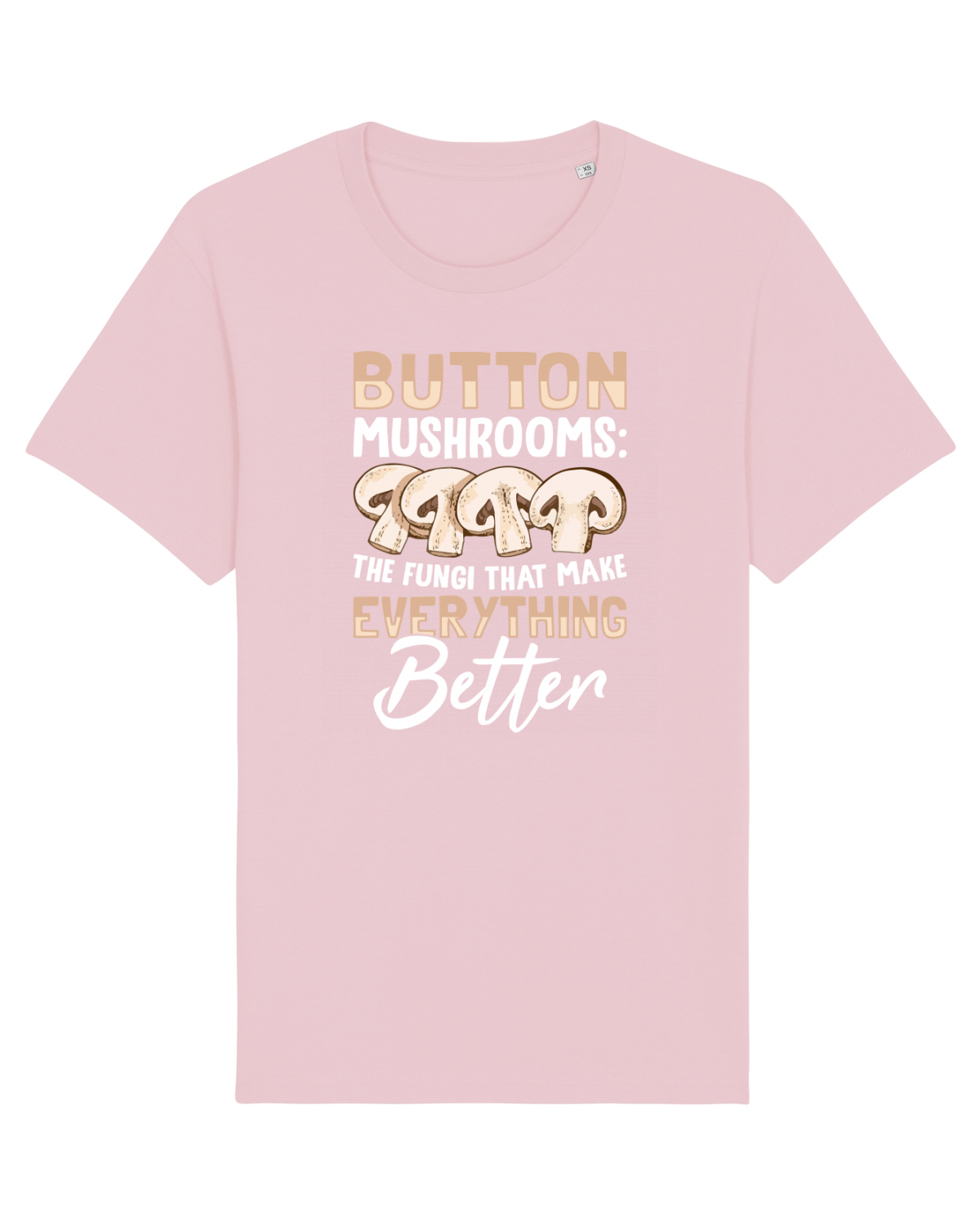 Tricou mânecă scurtă Unisex Rocker Cotton Pink