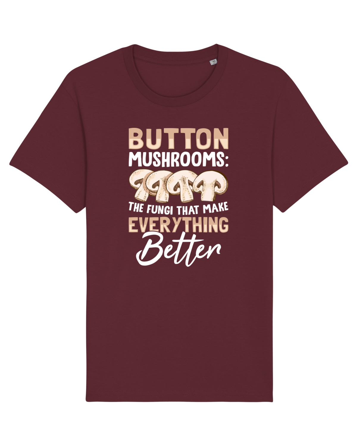 Tricou mânecă scurtă Unisex Rocker Burgundy
