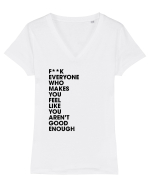 You are ok Tricou mânecă scurtă guler V Damă Evoker