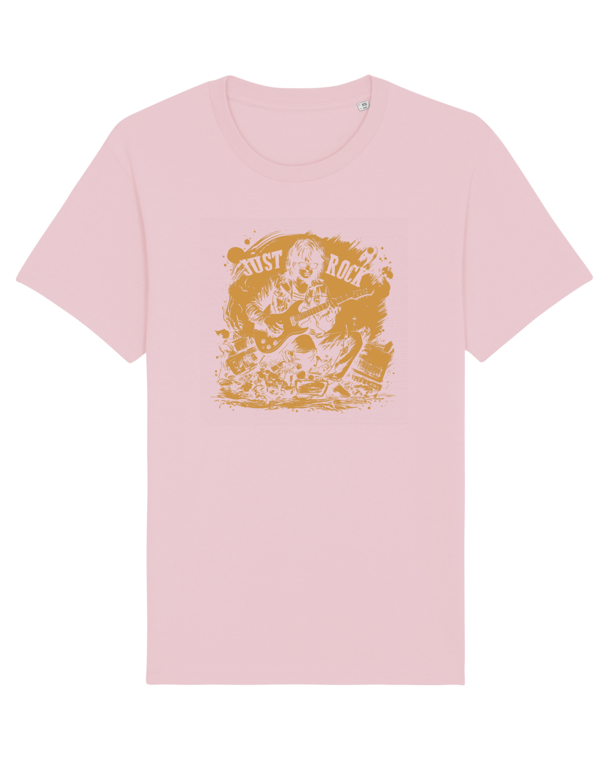 Tricou mânecă scurtă Unisex Rocker Cotton Pink