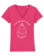 Fii glazura mea Tricou mânecă scurtă guler V Damă Evoker