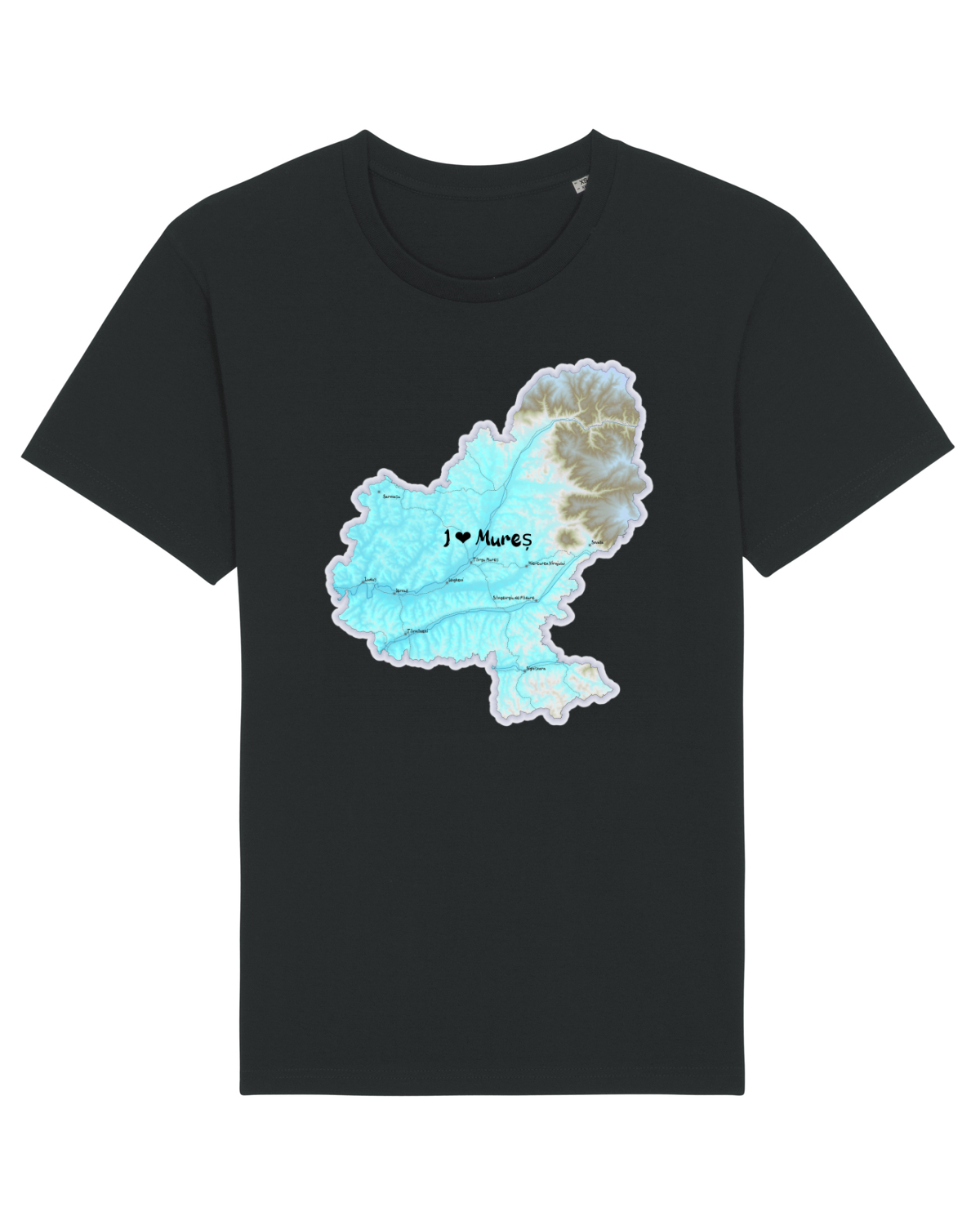 Tricou mânecă scurtă Unisex Rocker Black