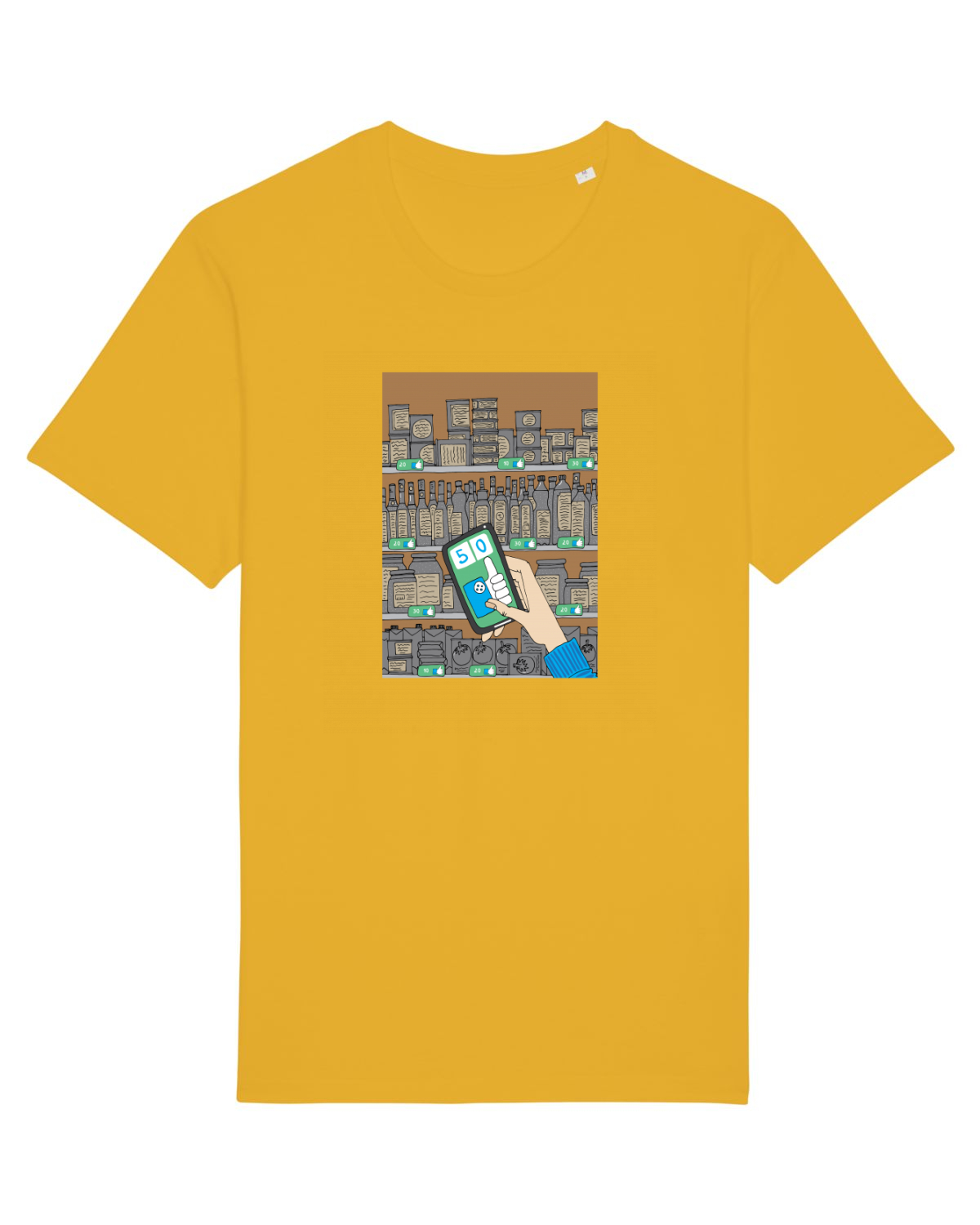 Tricou mânecă scurtă Unisex Rocker Spectra Yellow