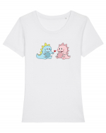 bubble bobble Tricou mânecă scurtă guler larg fitted Damă Expresser