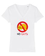 No cats Tricou mânecă scurtă guler V Damă Evoker