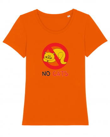 No cats Bright Orange