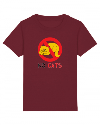 No cats Burgundy