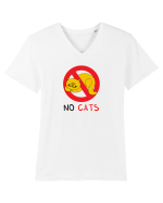 No cats Tricou mânecă scurtă guler V Bărbat Presenter