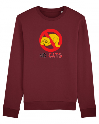 No cats Burgundy