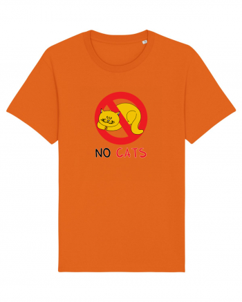 No cats Bright Orange