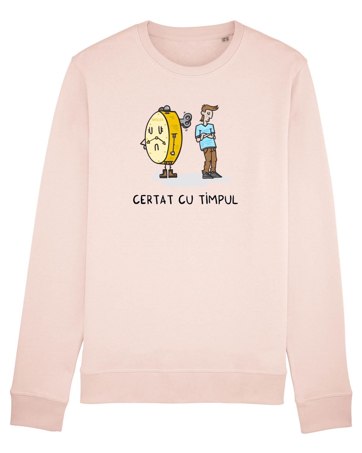 Bluză mânecă lungă Unisex Rise Candy Pink