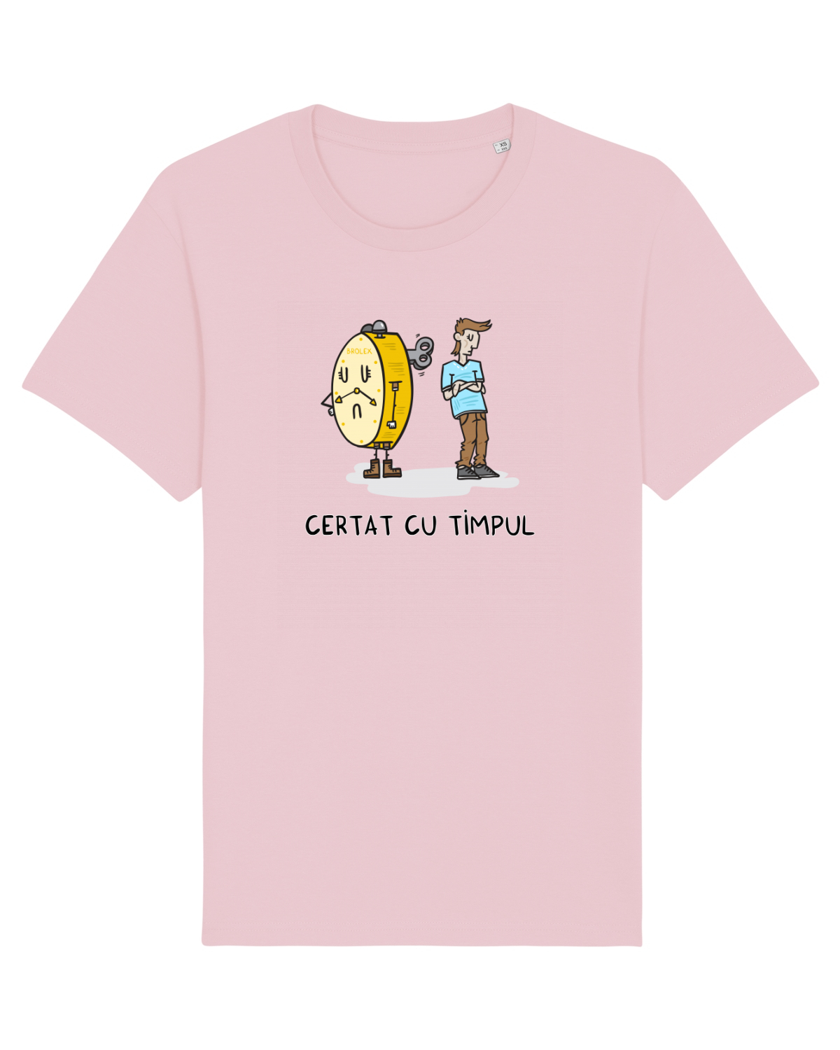 Tricou mânecă scurtă Unisex Rocker Cotton Pink