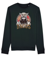 Spirit de Dac - Dacus Warrior - Lupul Dacic Bluză mânecă lungă Unisex Rise