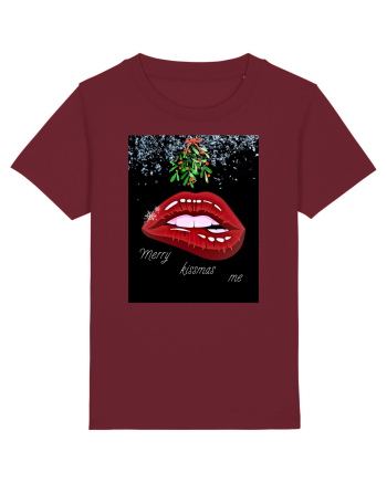 Merry Kissmas me Burgundy