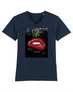 Merry Kissmas me Tricou mânecă scurtă guler V Bărbat Presenter