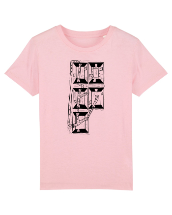 Portret. Izolare Cotton Pink