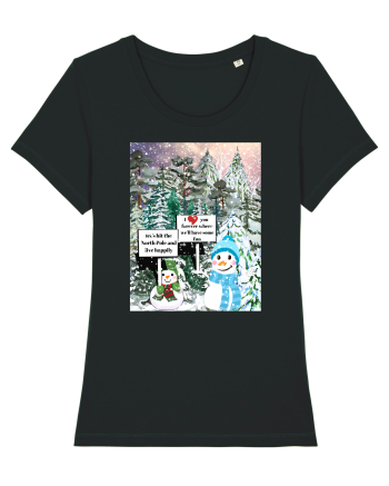 Snowman Snowlovers Black