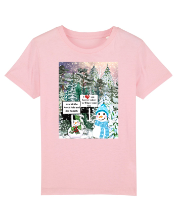 Snowman Snowlovers Cotton Pink
