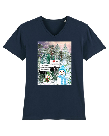 Snowman Snowlovers French Navy