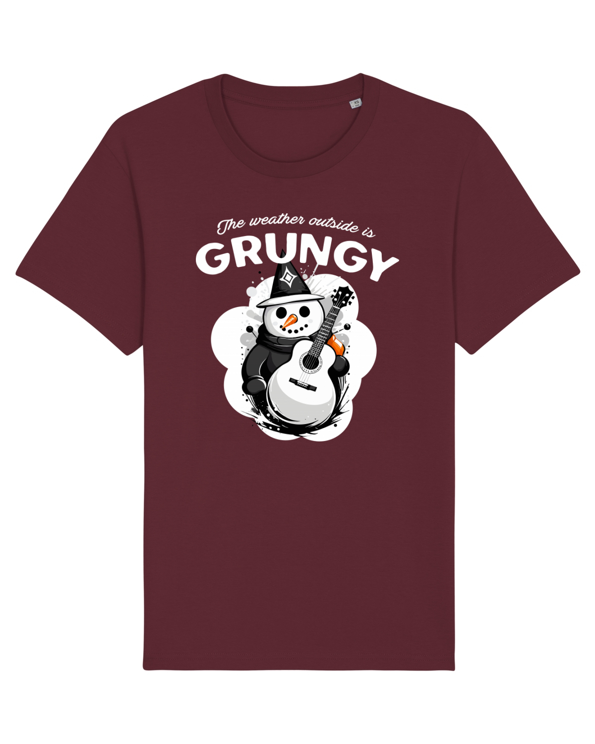 Tricou mânecă scurtă Unisex Rocker Burgundy