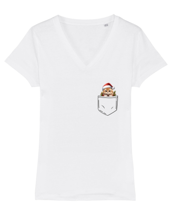 de Crăciun cu pisică in buzunar v02 White