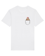 de Crăciun cu pisică in buzunar v02 Tricou mânecă scurtă Unisex Rocker