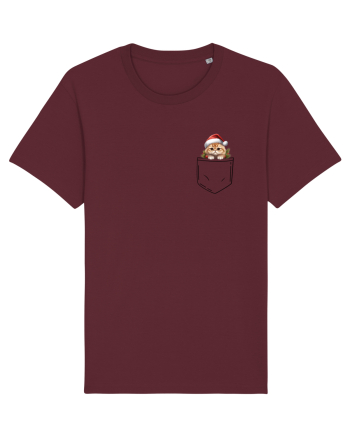 de Crăciun cu pisică in buzunar v02 Burgundy