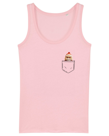 de Crăciun cu pisică in buzunar v03 Cotton Pink