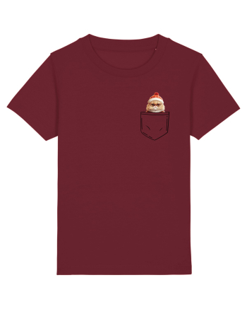 de Crăciun cu pisică in buzunar v03 Burgundy
