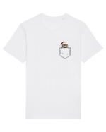 de Crăciun cu pisică in buzunar v06 Tricou mânecă scurtă Unisex Rocker