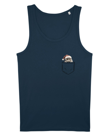 de Crăciun cu pisică in buzunar v06 Navy