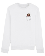 de Crăciun cu pisică in buzunar v07 Bluză mânecă lungă Unisex Rise